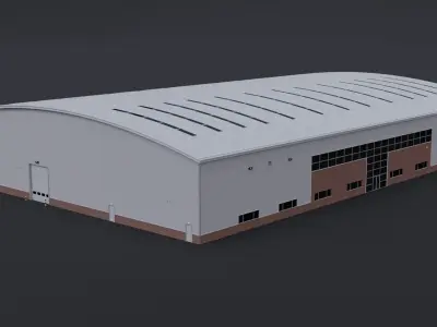 Warehouse 7 Low-poly 3D model