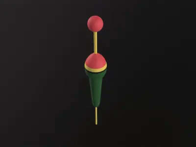 Fishing Float 3D Model Low-poly 3D model purchase