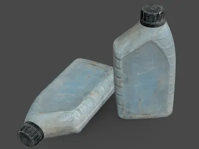 Transmission Fluid Bottle Low-poly 3D model