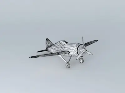 Brewster Buffalo F2A Free 3D model