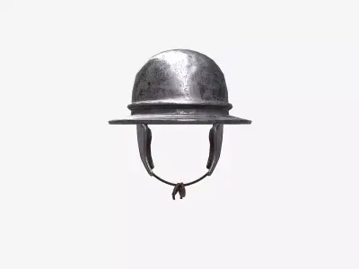 Ancient Helmet AgenPortA 3D Model Game Ready PBR Low Poly Low-poly 3D model
