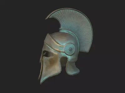 medieval helmet 3D Model 001 Low-poly 3D model