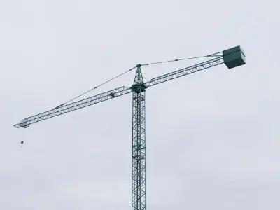 Hammerhead Tower Crane 8 - Small Construction Crane 3D model