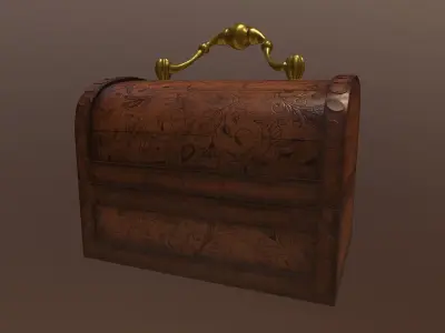 Jewelry box Low-poly 3D model