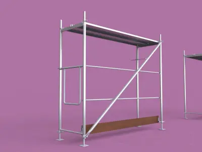 Scaffolding set of 3D model