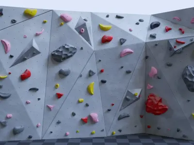 Bouldering Wall 3D model
