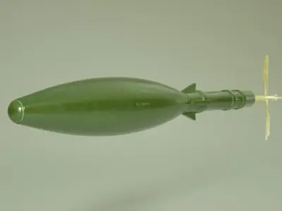 RPG Rocket Low-poly 3D model