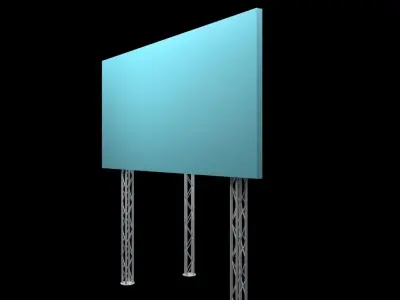 Billboard empty stand 3D model