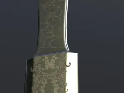 Sword Low-poly 3D model 92