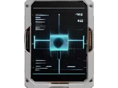 SciFi Data Pad with Cracked Screen 3D model purchase
