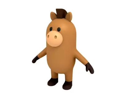 Horse Character 3D model