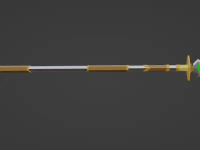 Spear Low-poly 3D model shop