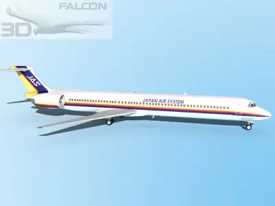 Falcon3D MD-80 JAS 3D model