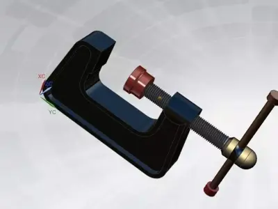 C CLAMP ASSEMBLY Free 3D model