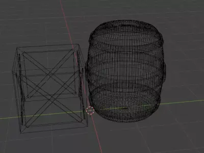 Crate and Barrel for FREE Free low-poly 3D model