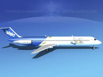 Douglas DC-9-50 Valuejet 3D model