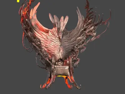 Inferno Dark River Styx Chair  3D model
