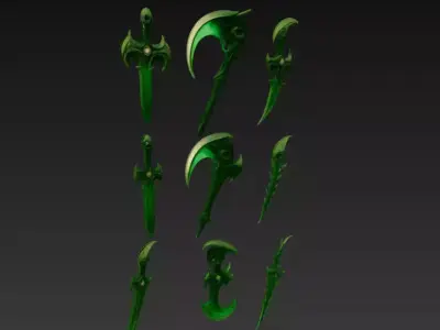 Forged Legends - Stylized Fantasy Weapon Collection 3D Model Pack