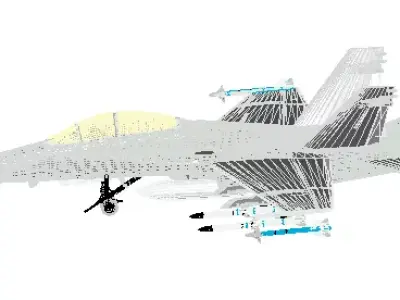MILITARY FIGHTER JET 3D print model