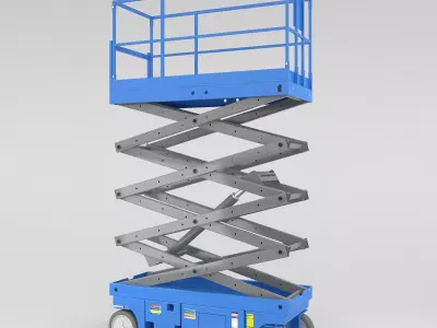 Scissor lift 3D model shop