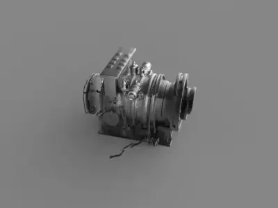 Jet Engine Turbine 3D Model 3D print model