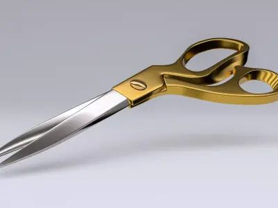 Scissors pair of 3D model order