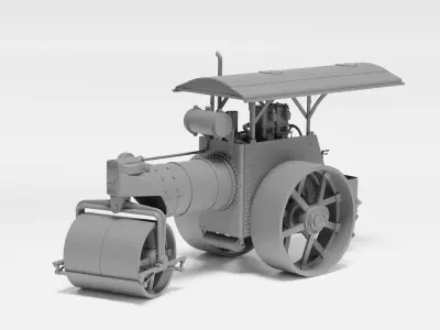 Laffly LT Road Roller - 1-35 Scale model kit - supported 3D print model