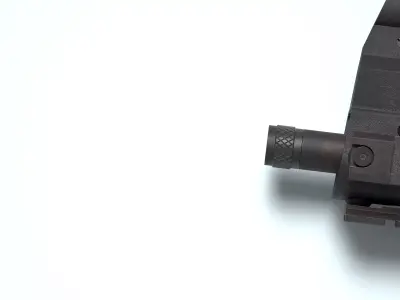 HK 45 ACP Thread Protector Free low-poly 3D model