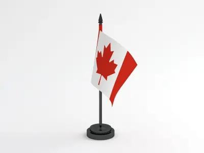 Table Flag Canada 3D model