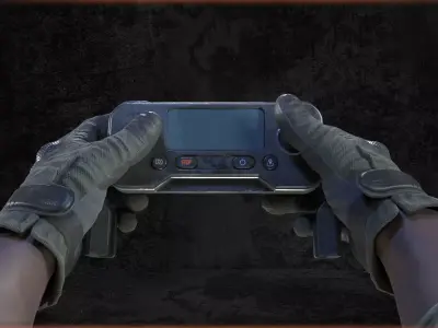 Military Drones Low-poly 3D model