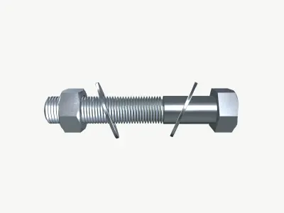Nut bolt 3D model purchase
