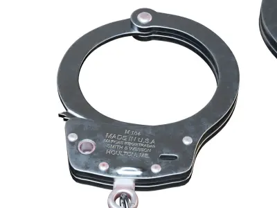 Handcuffs Low-poly 3D model