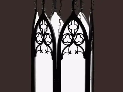 Gothic antique lamp 3D model