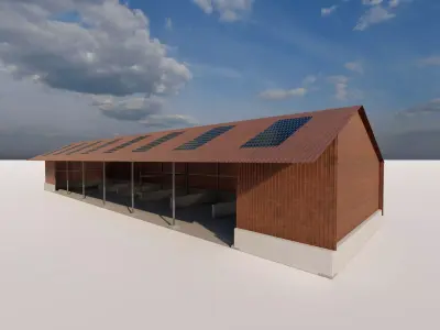 Warehouse-Warehouse Building 3D model 6