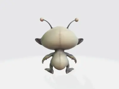 Chibi alien 3D model