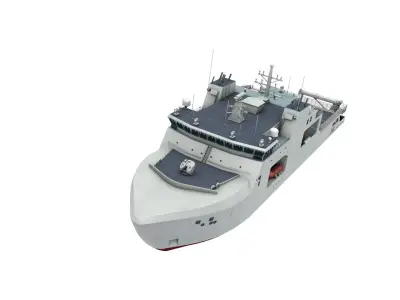 Harry DeWolf-class offshore patrol vessel 3D model
