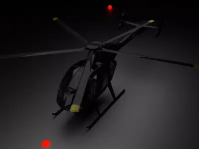 Rogue Assassin helicopter  Free low-poly 3D model