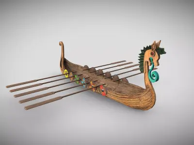 Viking Boat 3 - Spirit of the Sea Dragon 3D model