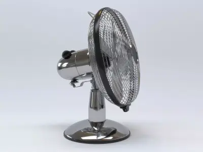 Antique Metal Table Fan 3D model