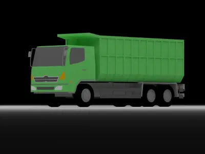 Low Poly Truck Pack Low-poly 3D model