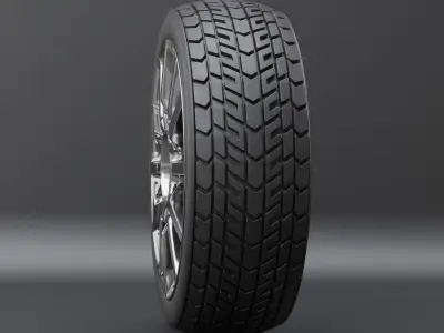 Generic car wheel N1 3D model