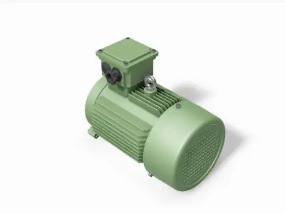 112M B14a IEC electric motor - 3D CAD model 3D model