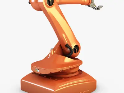 Industrial Robot Orange 3D model