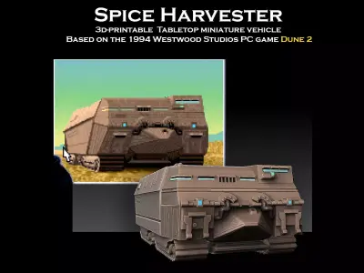 Dune 2 Spice Harvester 3D print model