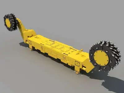Coal Mining Machine 3D model
