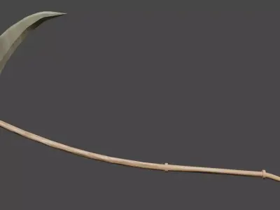 great scythe from Darksouls Low-poly 3D model
