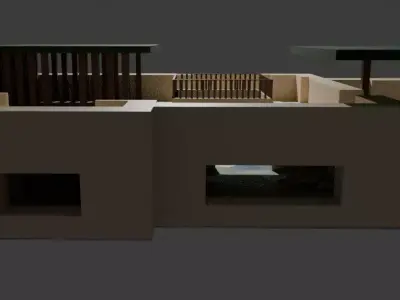 Moroccan Inspired Riad Style House 3D Model Free 3D model