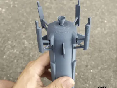 Blue Origin New Shepard Rocket -STL files for 3D printing 3D print model