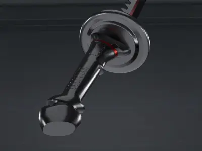 scifi Katana Low-poly 3D model