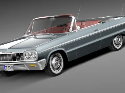 Chevrolet Impala Convertible 1964 3D model purchase